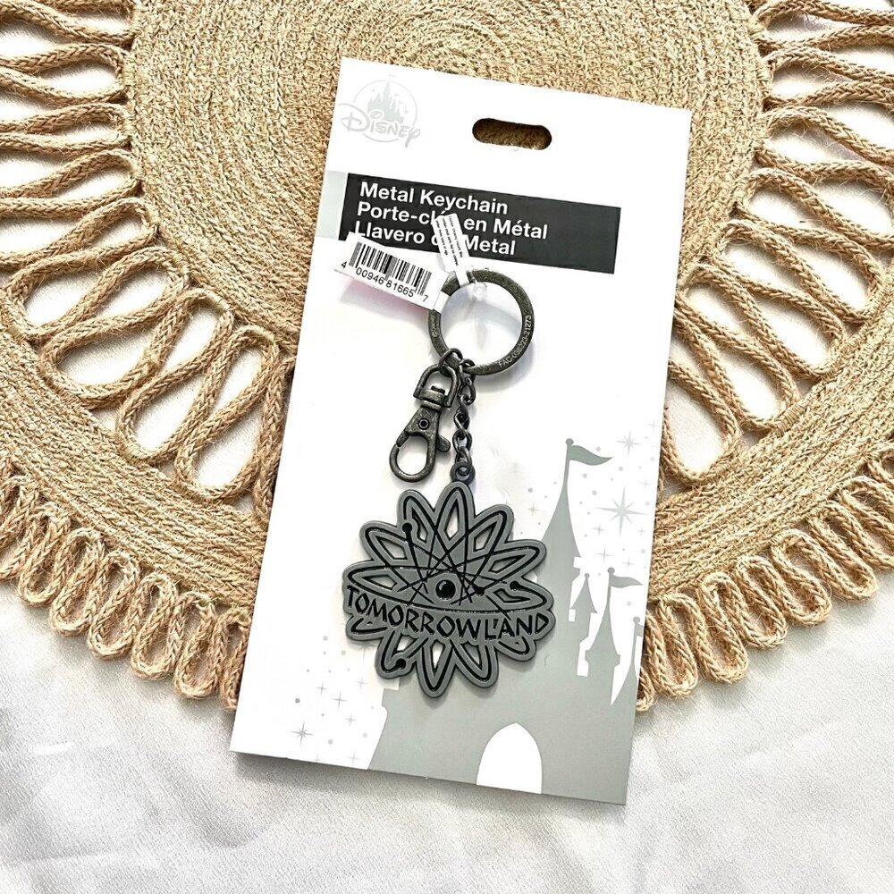 NWT Disney Tomorrowland Silver Metal Keychain